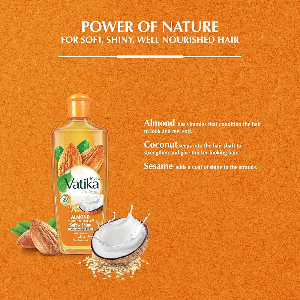 Vatika Naturals Almond Hair Oil 300ml